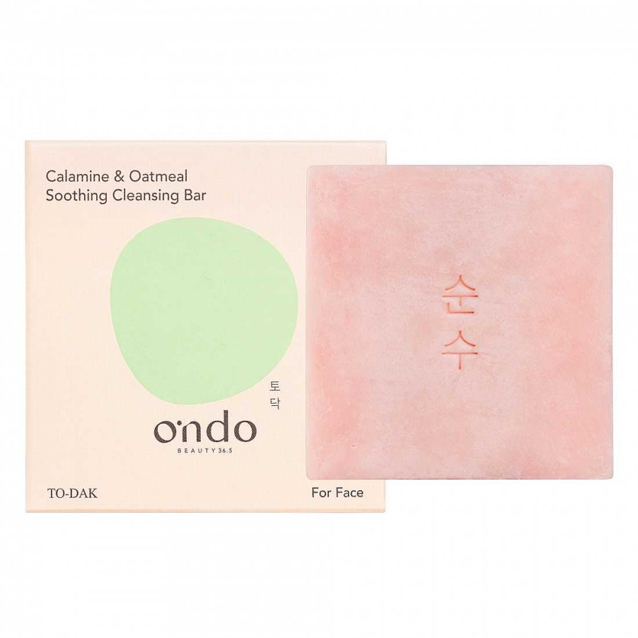 Ondo Beauty 36.5 Calamine & Oatmeal Soothing Cleansing Bar Doble Limpieza